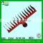 High Quality metal fan shape chrome plated 45# steel garden rake 18T 22T 24T