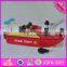 2016 new design funny wooden toy boats for toddlers W04F004