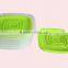 PP 5Pcs Multilayer food crisper food grade Plastic Container