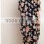 Fashion Classic Fall Sweaters Open front Black Floral Kimono Duster long maxi cardigan