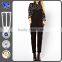 Adjustable shoulder strap fashion black dress pants