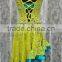 High quality women sleeveless yellow dance dress QQ024