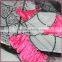 Embroidery design organza fabric, fashion swiss lace sequin fabric for dress
