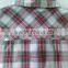 GZY Guangzhou stock lots breathable plaid shirt short sleeves for man