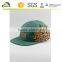 Super awesome leopard cheetah leather applique 5 panel cap