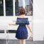 Maxnegio short dress with embriodery for ladies summer white dress