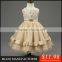 MGOO New Arrival Stock Cheap Champage Girl Party Dress Ball Gown Kids Vintage Ball Pageant Dress MGT026