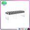 Black And White Stripes Cushion Sofa Fancy Living Room Bench Acrylic Wedding Bench