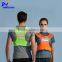 polyester mesh Hi vis fluorescent yellow cool LED vest