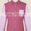 Pink contrast fashionable casual cotton men shirts