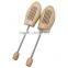 Wooden type shoe stretcher lotus wood shoe tree with strong spring