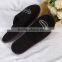 black five star hotel terry cloth slipper