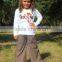 fall turkey embroidery handmade childrem clothing