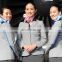 Classical fashion wool fabric for flight attendant airline staff corporate suits stewardess uniforms