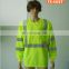 Birdeye material yellow safety reflective T-shirt with long sleeve