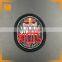 woven label / laser cut woven iron on patch / custom woven badge for garment accessory