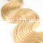 Cuticle aligned hair Blonde virgin brazilian thick new style wave hair