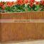 small rustic decorative metal window box corten Flower Pots & Planters