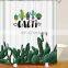 i@home tropical cactus print bath bathroom sets curtain shower waterproof 100% polyester 3d