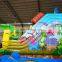 Outdoor Amusement Park Animal Theme Big Inflatable Slide For Children Play Center
