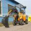 articulated mini tractor trencher loader for farm garden
