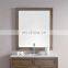 wall mounted walnut bathroom mirror