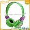 Top selling promotional stereo funky fancy fashion blinking headphones 2016
