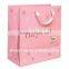 Luxury paper shopping bag with ribbon handle gift bags with gloss offset printing
