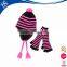 fashion design match one piece hat and scarf