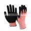 CE Level 5 Anti cut Gloves Cut Resistant Gloves Sandy Nitrile Coated Gloves for Glass Woking