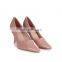 Ladies latest fashion handmade good quality pointed toe design heel pumps sandals shoes women stiletto heels footwear