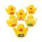 Custom Lovely Duckies PVC Vinyl Squeaky Baby Rubber character Duck Bathroom bath toys for Kids Children