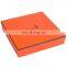 Luxury Orange Printing Paper packing box Custom Printed Recycled book gift box