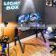 LGB light Gamer Specific Used Blue Gaming Desk Computer PC Racing Table with Headphone Hook