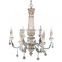 Solid wood made old lamps lanterns fresh princess room decorative vintage six head modern chandeliers & pendant lights