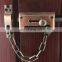 Guaranteed satin nickel Zinc alloy security door guard safety door chain locks