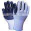 Impact proof Get Free Samples Top Fit Black Special Fiber Lining Foam Latex Rubber Anti Vibration Resistant Work Gloves