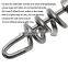 JOHNCOO Stainless Steel Fishing Corkscrew Swivel Snap Fishing Swivel With Screwed Snap Swirl Clip Corkscrew Link