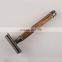 Private Label Body and Face Shave Matte Black Bamboo Women Safety Shaving Razor