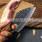 Hot selling black hammer meat knife slicing knife with rose wood handle
