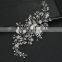 Vintage Silver Wedding hair Accessories bridal headwear Shiny Crystal Hair comb Elegant banquet for women