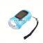 Solar Hand Crank Flashlight With Keychain