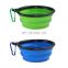 Accessories Hanging Folding Portable Dog Cat Collapsible Water Feeding Plastic Travel Silicone Food Pet Bowl