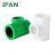 IFAN Hot Sale Polypropylene Material Green Plastic PPR Reduce Tee PPR Fittings