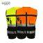 Construction Reflective Clothing Custom construction Hi Vis Sleeveless Vest Road Safety Workwear Work Reflective Safety Vest