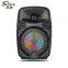 Portable Rechargeable LED Speaker with USB FM Radio 4-inch Woofer Travel Comfort Rechargeable True Wireless
