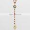 CRYSTAL PAVE EVIL EYE HAMSA CHARM LONG-LARIAT NECKLACE