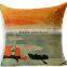 Fox printed High quality canvas pillow covers wholesale
