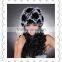 2015 New Russian Style Knitted Floral Rabbit Fur Hat
