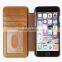 Guangzhou factory wholesale fancy genuine cow leather mobile phone case for Iphone 6 flip case for sale
